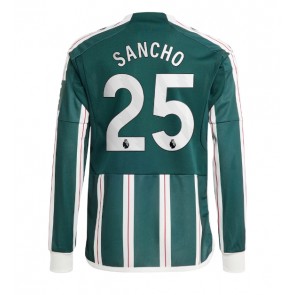 Manchester United Jadon Sancho #25 Udebanetrøje 2023-24 Lange ærmer